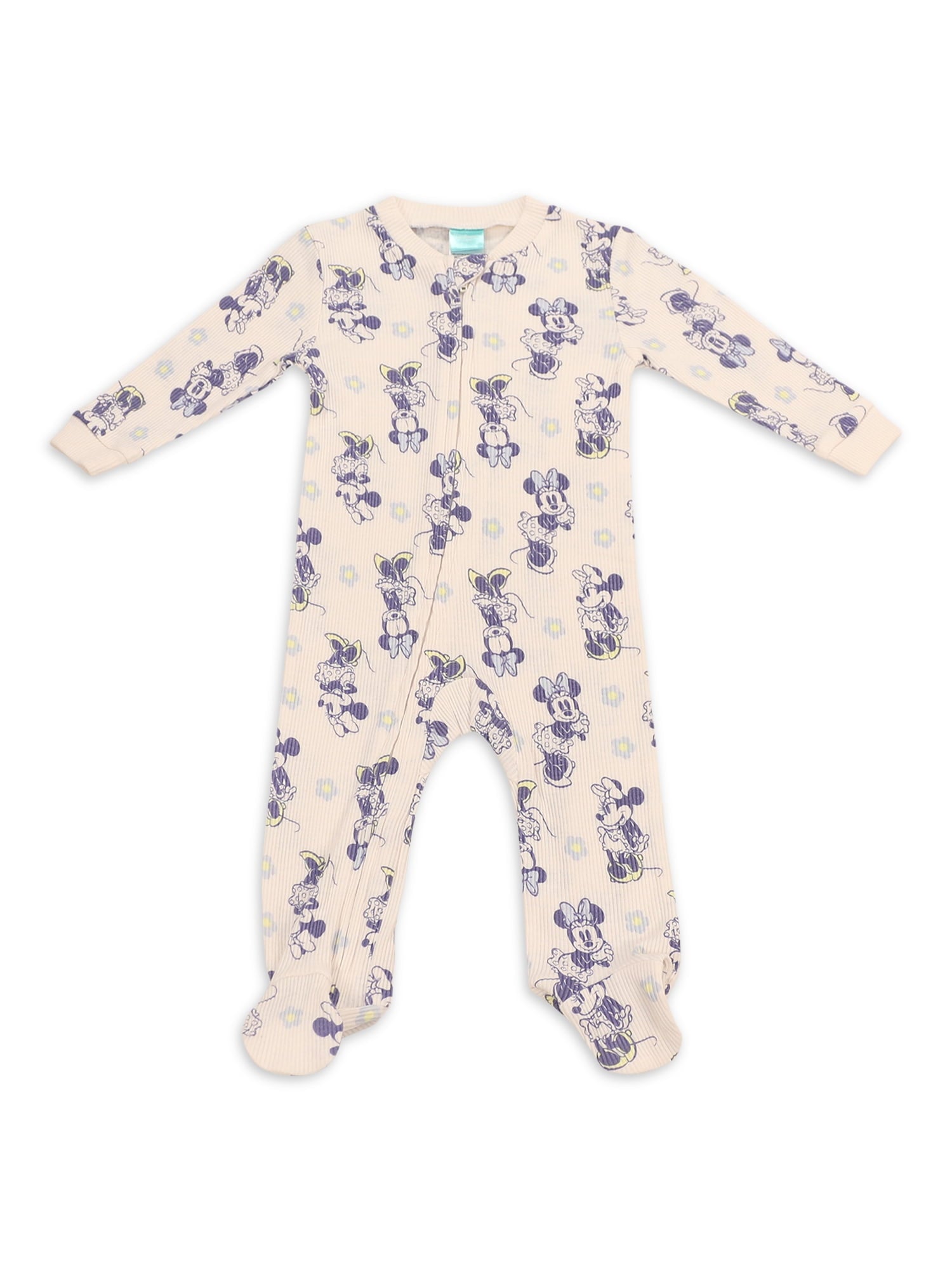 Disney Newborn Baby Girls Coverall, 2 Pack Rib Footie. Sizes 0/3 Months - 3/6 Months - 6/9 Months