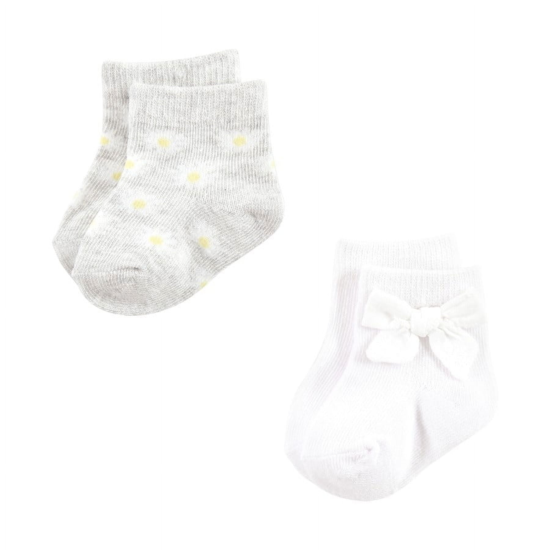Hudson Baby Infant Girl Sock and Headband 12pc Set, Daisy, 0-9 Months