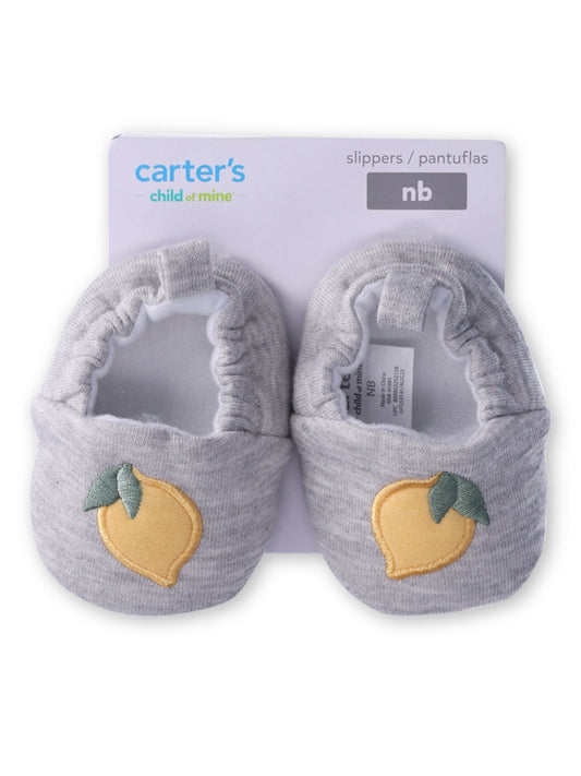 Carter' s Child of Mine, Infant Girl Lemon Slipper, Size Newborn