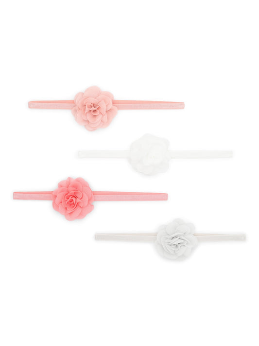 Carter's Child of Mine Newborn and Baby Girls Flower Head Wrap, 4-Pack