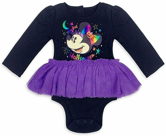 Disney Store Minnie Mouse 1st Halloween Baby Bodysuit with Tutu Size 12 18 Months