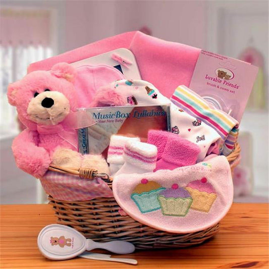 Gift Basket Drop Shipping 890573-P Simply The Baby Basics New Baby Gift Basket -Pink