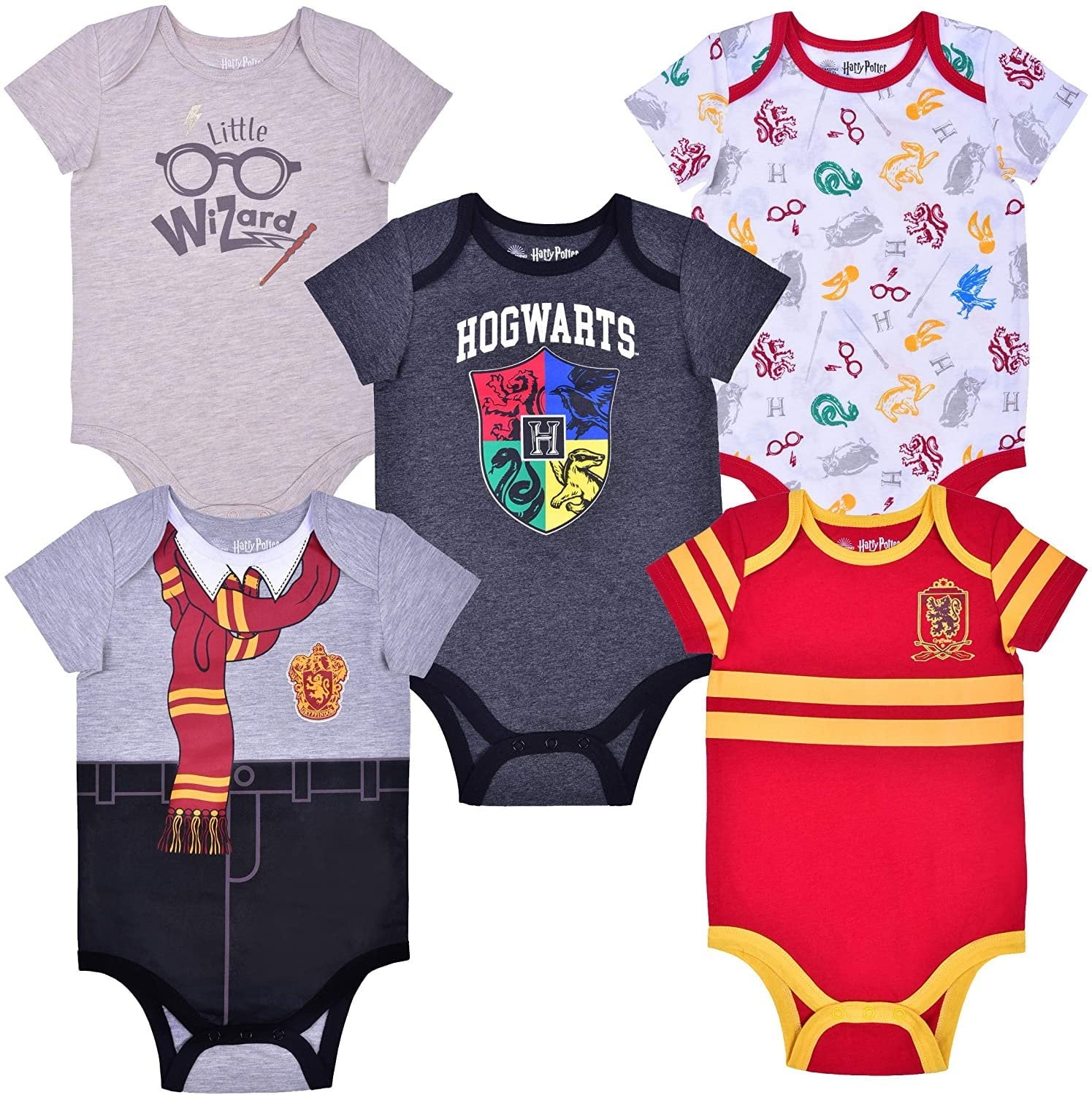 Harry Potter Boys 3 Piece Hoodie Short Sleeve and Legging Set, Infant