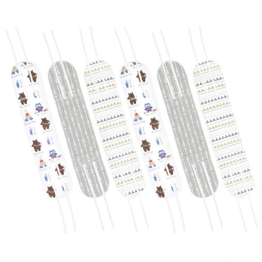 Luvable Friends Unisex Baby Belly Binder 6pk, Be Brave, 0-6 Months