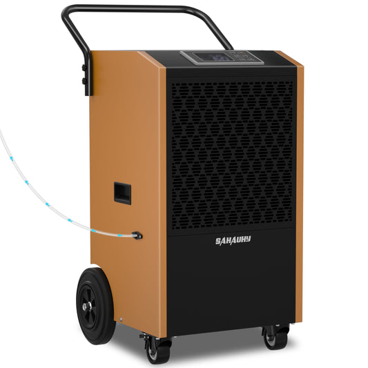 SAHAUHY 250 Pints Commercial Dehumidifier with Pump and Drain Hose for Basements and Large Spaces up to 8,800 Sq Ft,5 Years Warranty