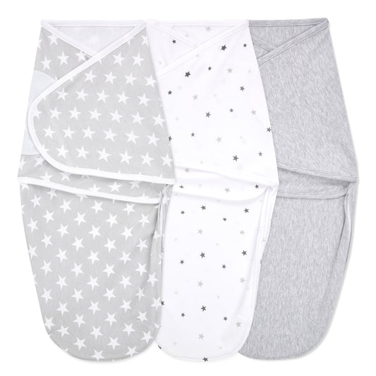 aden + anais essentials twinkle - easy swaddle wraps, 0-3M, 3pk