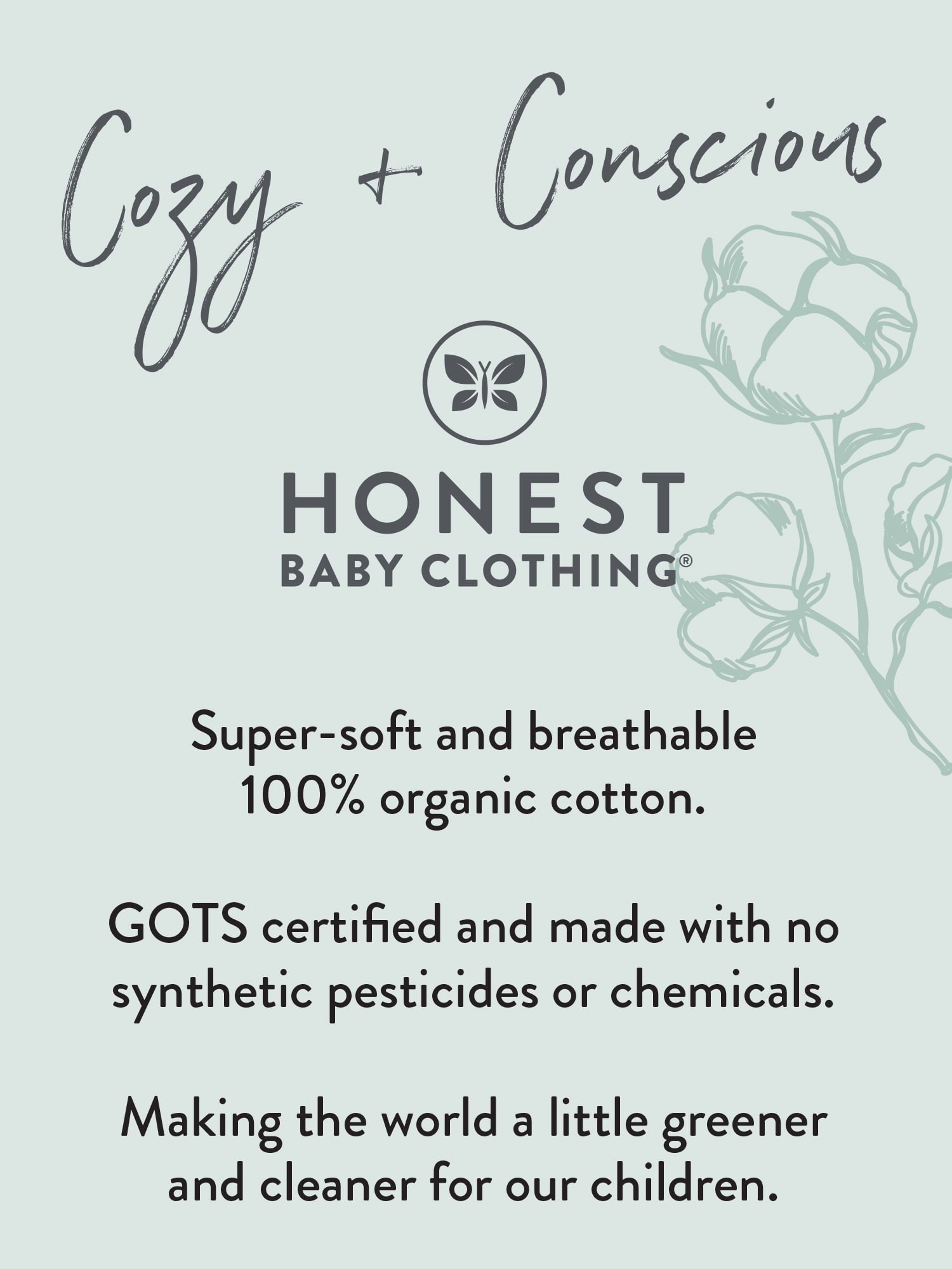 Honest Baby Clothing Organic Cotton Baby Boy/Girl Sleep N Play, Sizes Newborn-9 Months