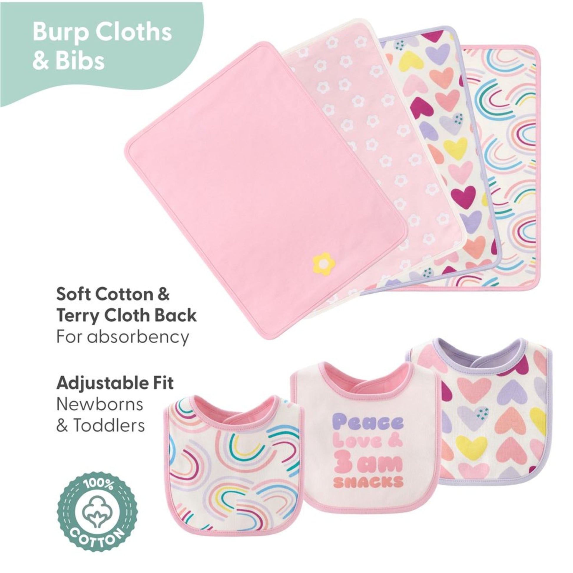 The Peanutshell Newborn Baby Layette Gift Set for Baby Girls, Pretty Sweet, 0-3 Months, 30-Piece