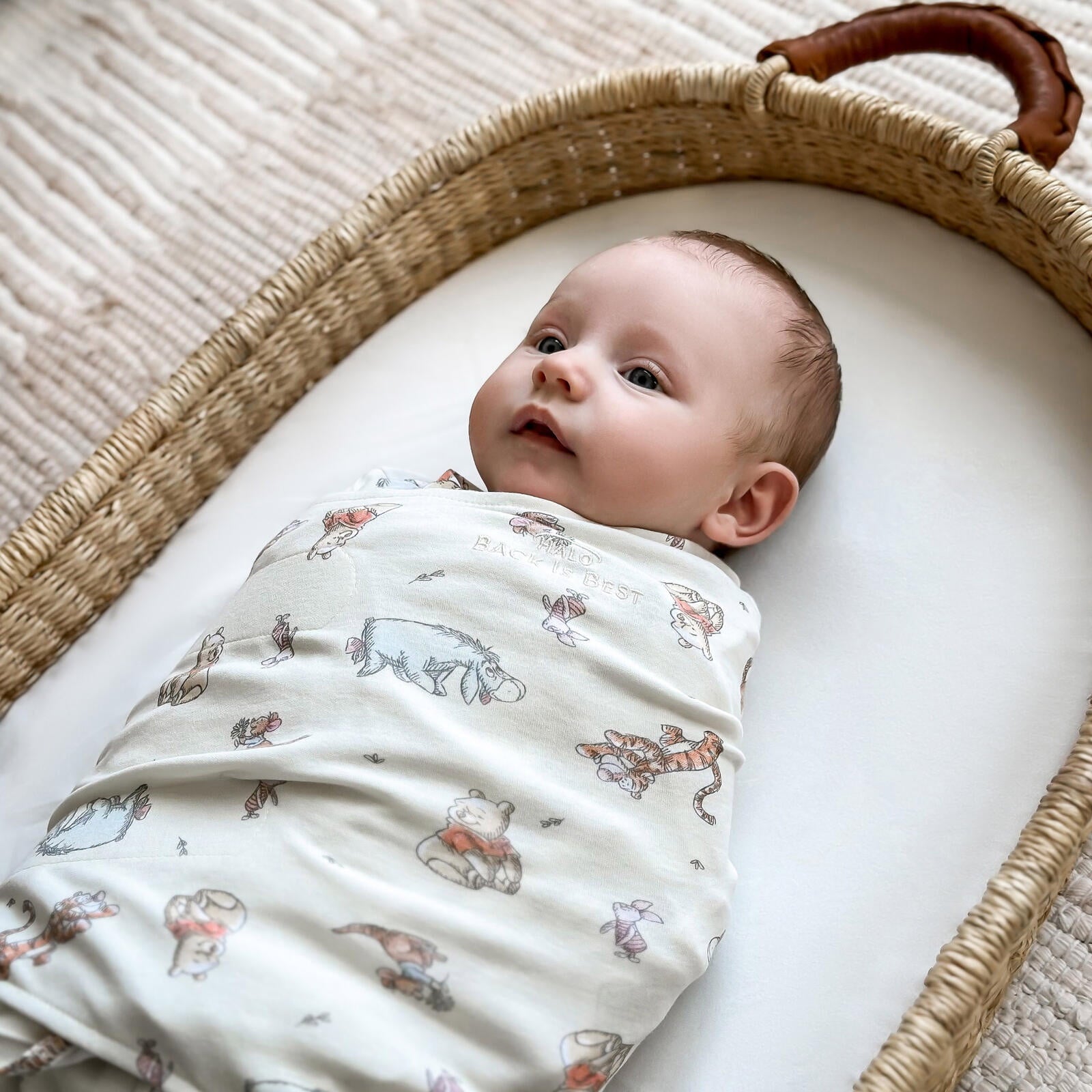 Disney x HALO® Sleepsack® Swaddle Cotton, Winnie the Pooh, Multicolor, Unisex, Infant, Newborn, 0-3 Months