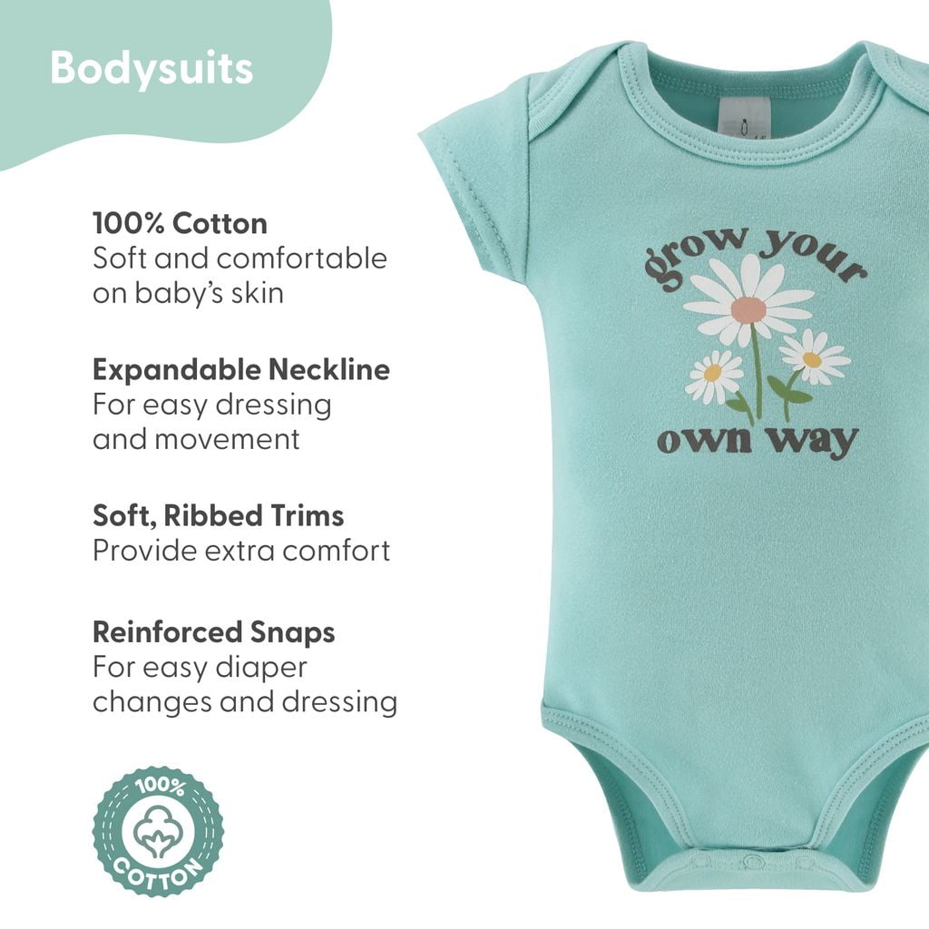 The Peanutshell Carefree Floral Newborn Baby Clothes and Essentials, Layette Set for 0-3 Months, 16-Piece
