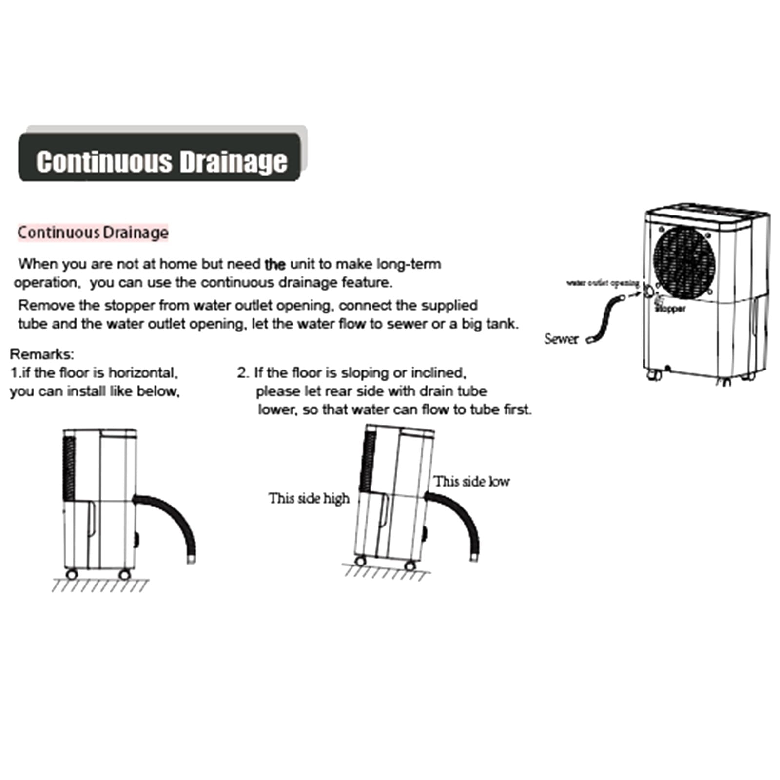 KISSAIR 8 Pints Portable Dehumidifiers, Max 1000 Sq. ft Coverage Area, Auto Shut off, 24H Timer, 2.1L Water Tank, Drain Hose, Dehumidifier for Room/Bathroom/Basement